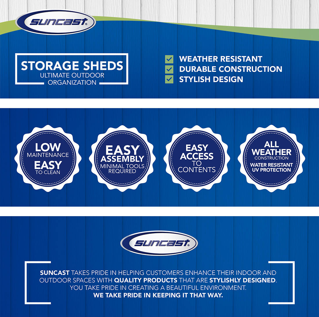 Suncast 2 ft. 8 in. x 4 ft. 5 in. x 6 ft. Large Vertical Storage Shed